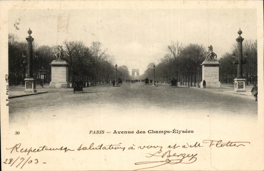 Paris — Avenida dos Campos Elísios — B.F. Paris, n°30 - Frente