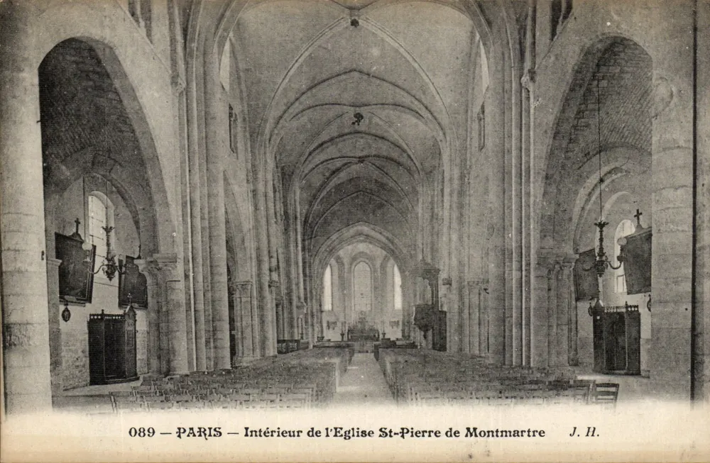 Innenraum der Kirche Saint-Pierre in Montmartre — Paris — J. H. — n° 089 - Vorderseite