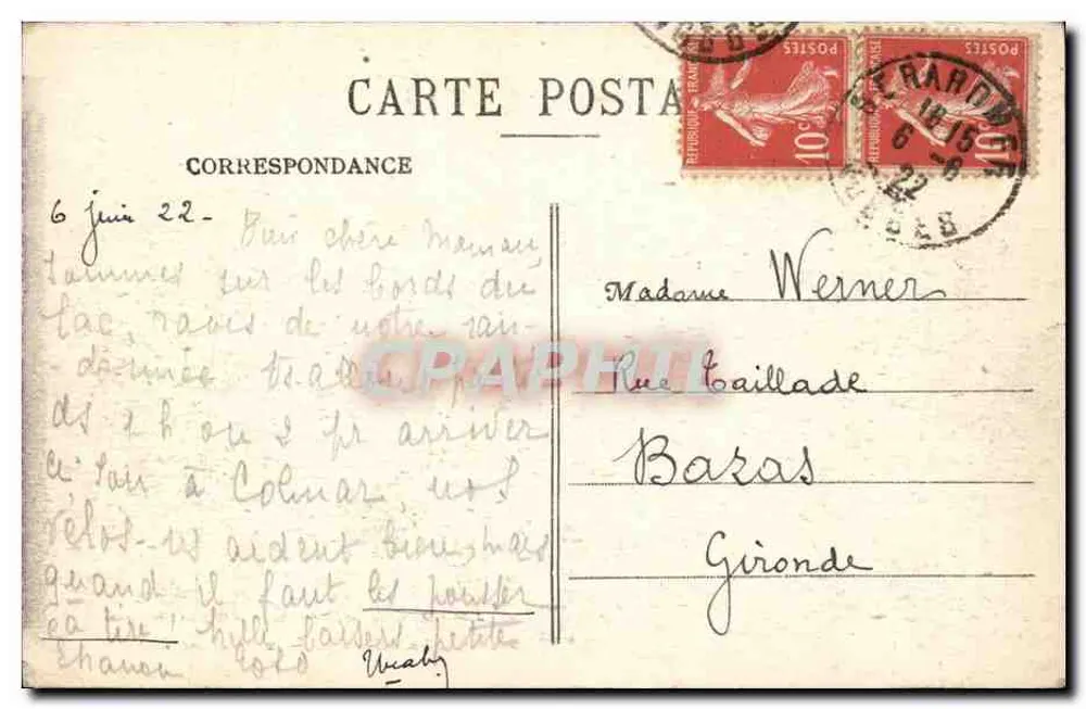GERARDMER — De Dal van de Meren — Uitgever A. Largeron, n°31 - Achterkant