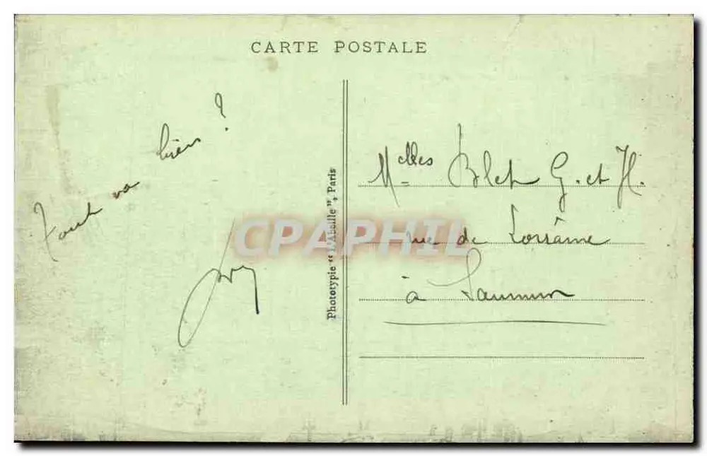 Paris - L'Opéra - Académie Nationale de Musique — Fototipia « Malle » Paris, n°34 - Verso