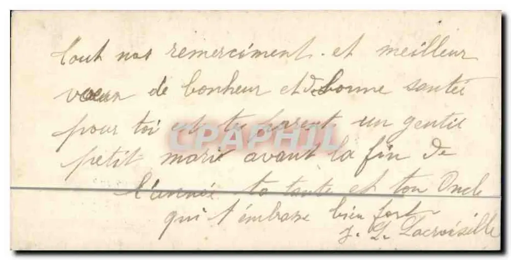 Gutes Neues Jahr — Tannenbaum-Dekoration und Rose — PC Paris 45 - Rückseite