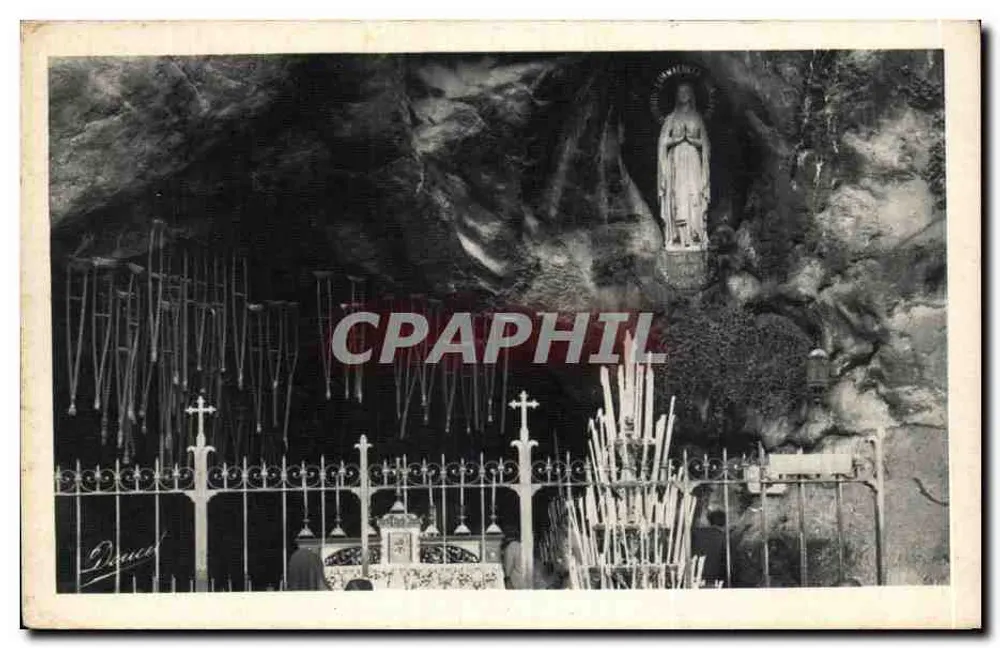 A Gruta Milagrosa — Lourdes — Edit. P. Daucé - Frente