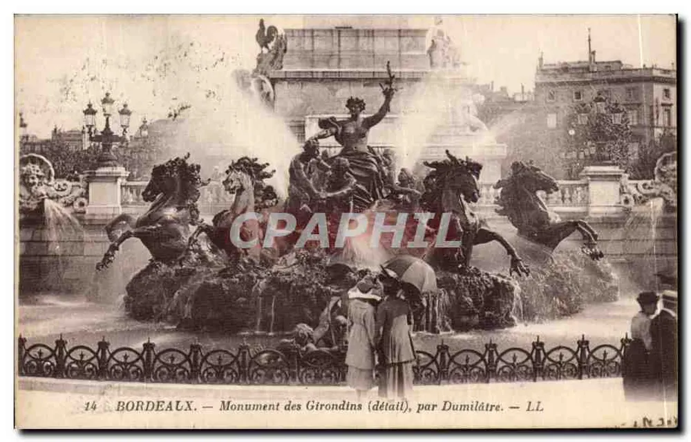 Bordeaux — Monument der Girondinen (Detail), von Dumilâtre — LL - Vorderseite