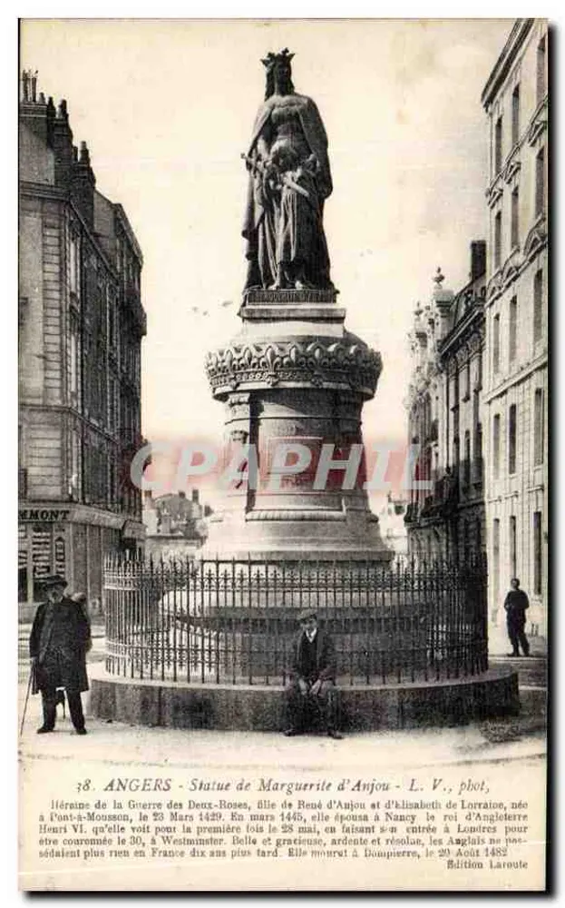 Angers - Estátua de Marguerite d'Anjou — L. V., fot. - Frente