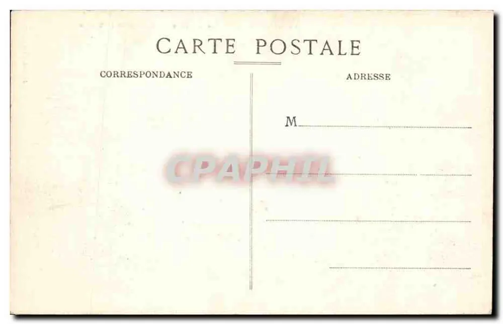 Granville — Allgemeiner Blick auf den Strand und das Casino — J. Paut, Verlag - Rückseite