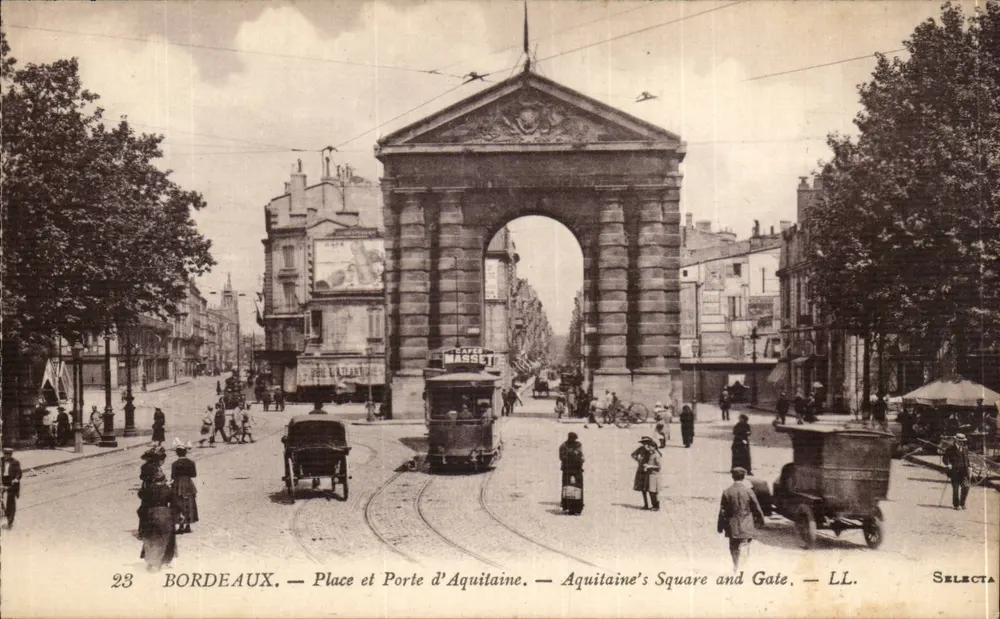 Bordeaux — Praça e Porta da Aquitânia — LL. Selecta - Frente