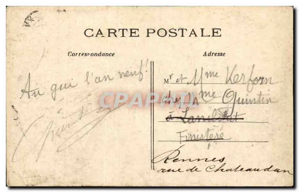 Paris – Praça do Père Lachaise – O Declínio por Steiner - Verso
