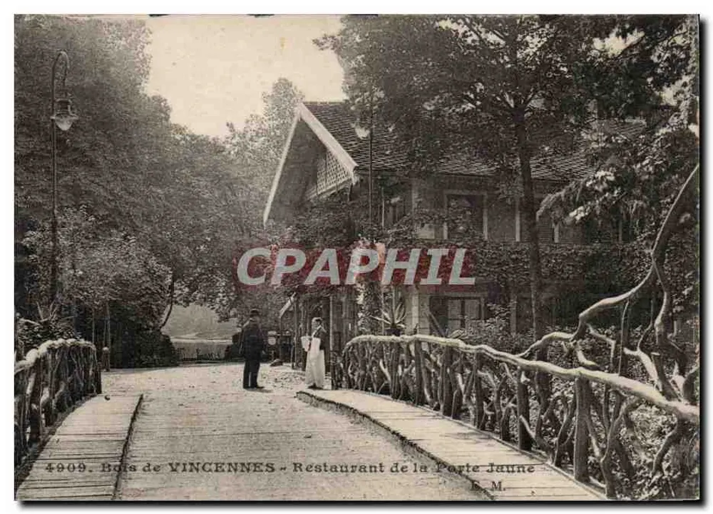 Bois de Vincennes - Restaurant de la Porte Jaune — E.M. n°4909 - Vorderseite