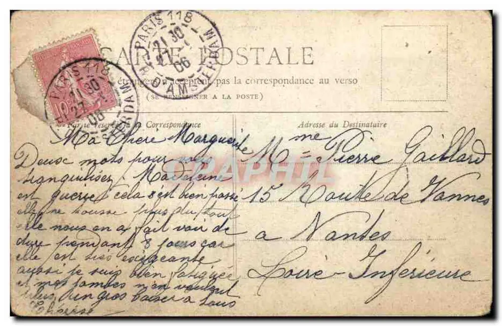 Paris — A Porta Saint-Denis — Coleção Petit Journal - Verso