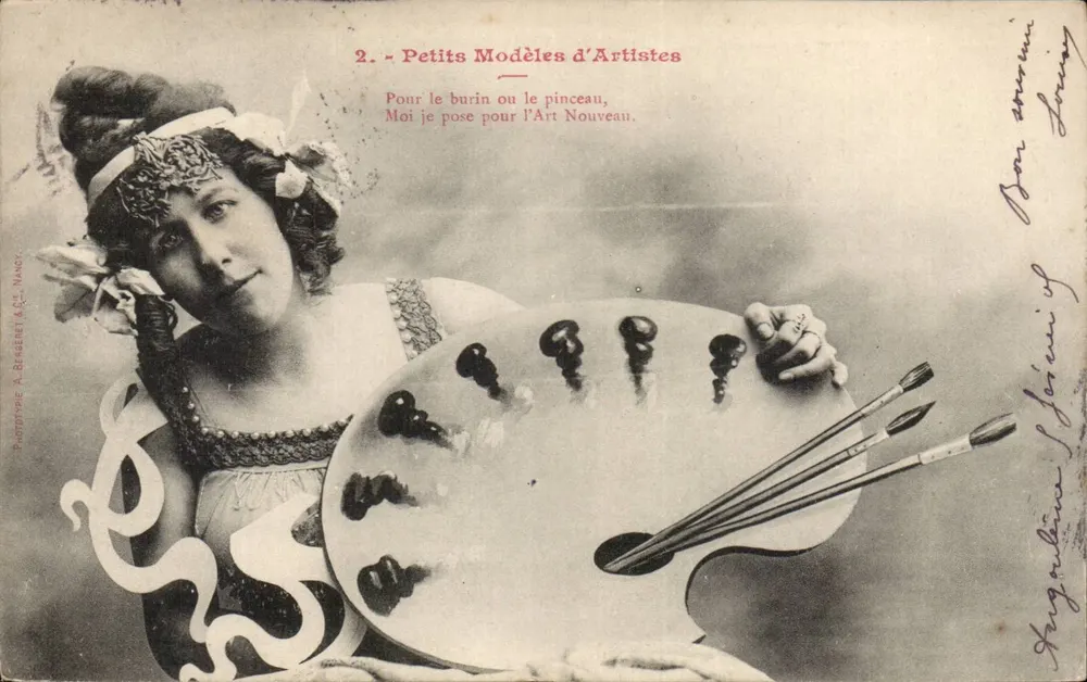 Junge Künstler — Serie 'Petits Modèles d'Artistes' — Phototypie A. Béchard & Cie, Nancy - Vorderseite