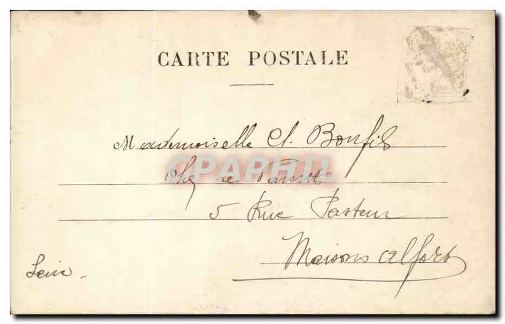 Lächelnde junge Frau — mit dekoriertem Glocken — Verleger A.N. Paris, Nr. 281 - Rückseite