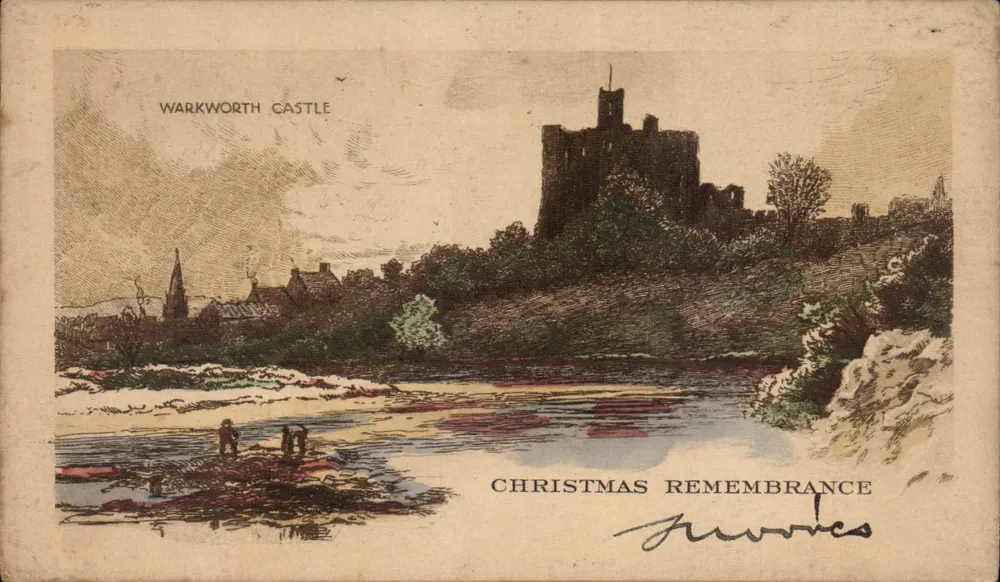 Warkworth Castle — Christmas Remembrance — Savory-Dennison - Vorderseite