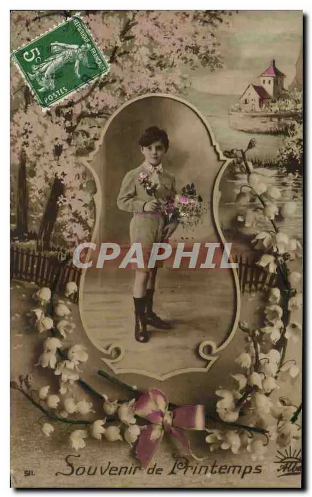 Souvenir de Printemps — Serie 51 — Verlag Alba - Vorderseite