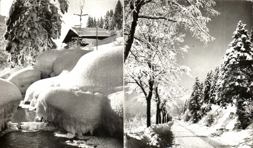 Winterlandschap met sneeuw — Courchevel — uitgever niet zichtbaar - Voorkant