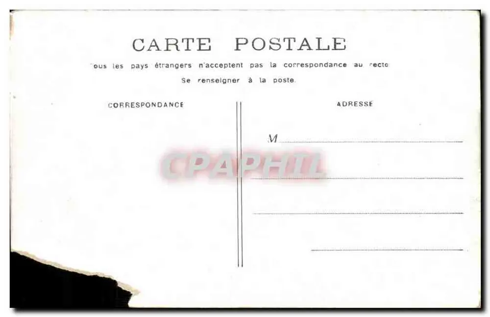 Paris - Avenida dos Campos Elísios — vista da entrada com colunas e estátuas — editor não identificado - Verso