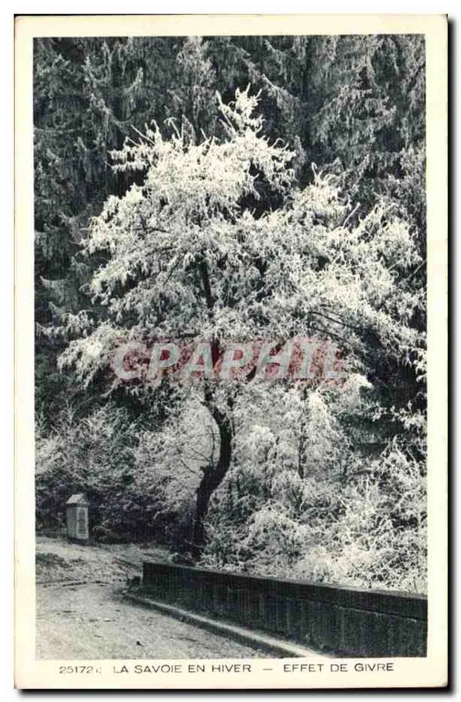 Savoie im Winter — Frost-Effekt — Vintage Postcard/Antike Ansichtskarte n° 25172 - Vorderseite