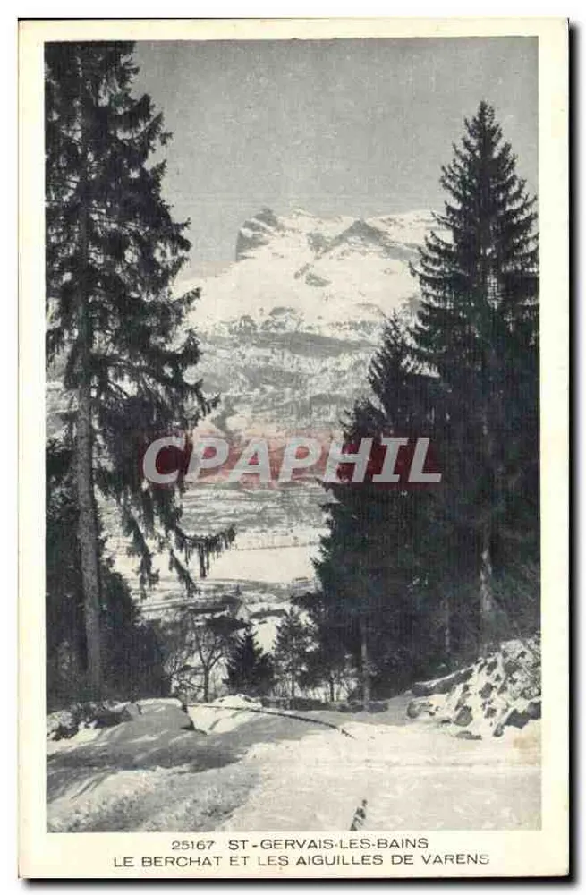 Le Berchat und die Aiguilles de Varens — St-Gervais-les-Bains — Cie. Rup. & Cie. n°25167 - Vorderseite
