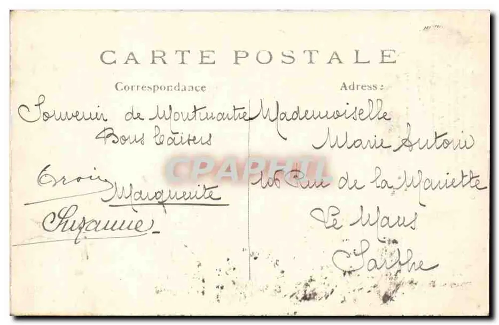 PARIS-Montmartre - Basilika des Heiligen Herzens. Der Glockenturm — Verlag J.H. n°09 - Rückseite