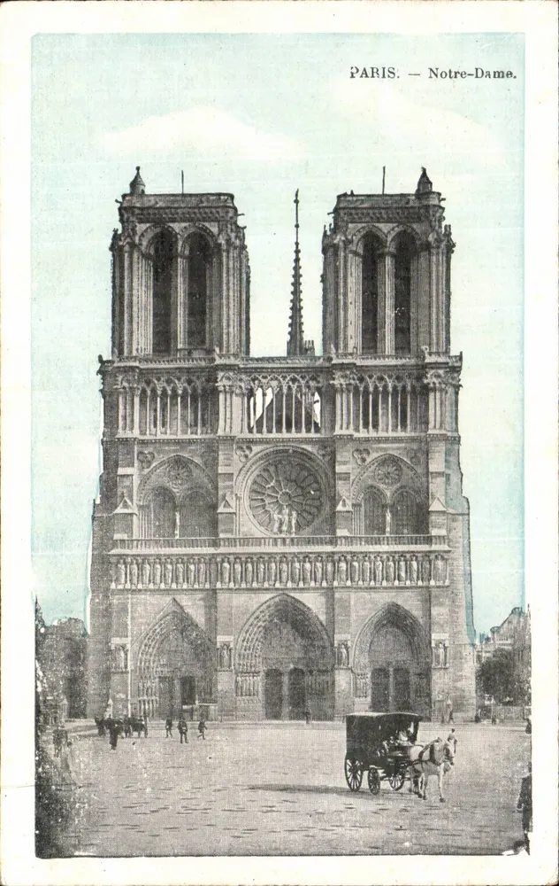Paris — Notre-Dame — Editor não identificado, número de série não visível - Frente