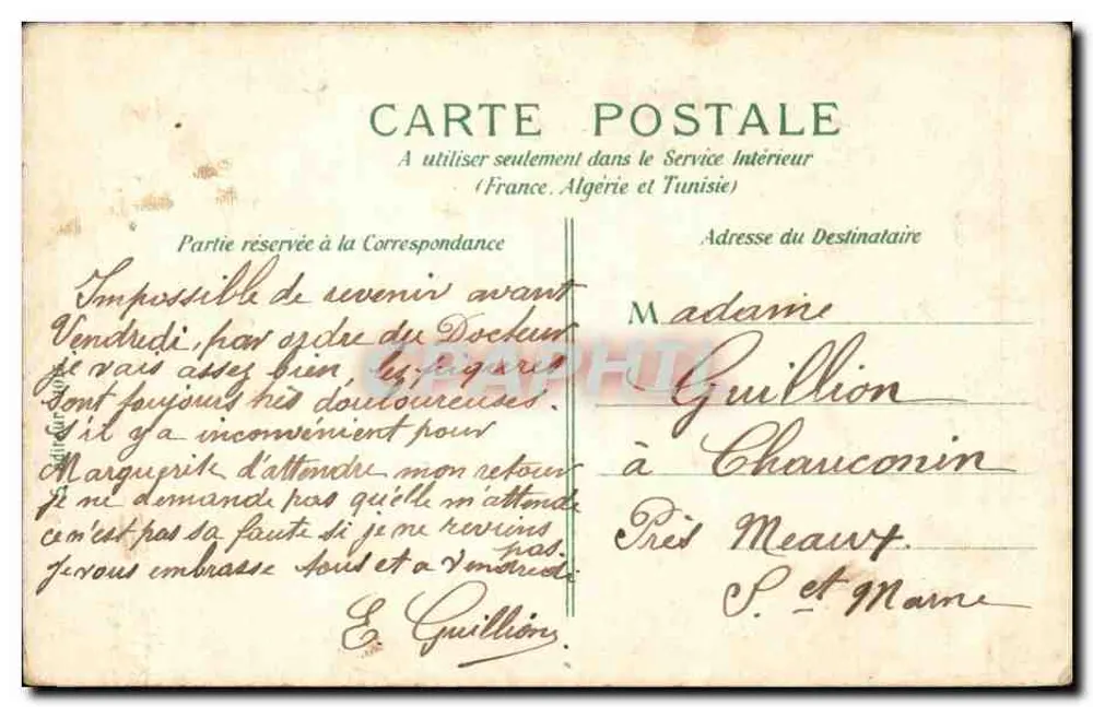 PARIS. Palais de l'Élysée — vue architecturale — éditeur non identifié - Verso