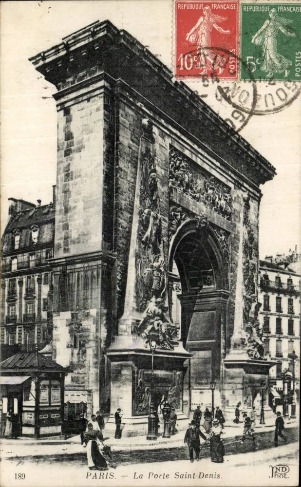 PARIS — A Porta Saint-Denis — N.D. Hol. n°189 - Frente