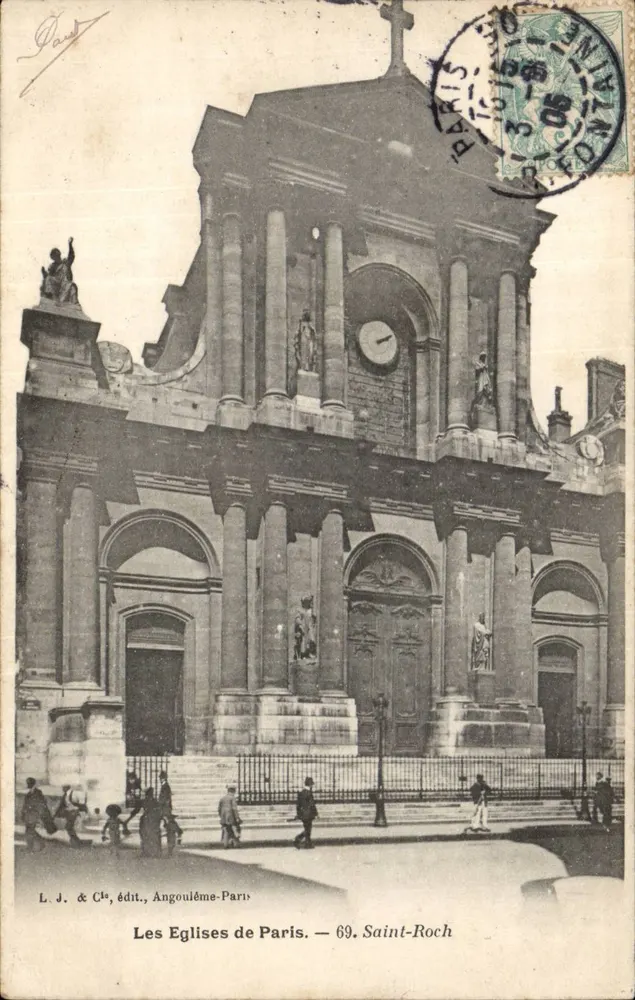 Igreja de Saint-Roch de Paris — L.J. & Cie, Angoulême-Paris — n°69 - Frente