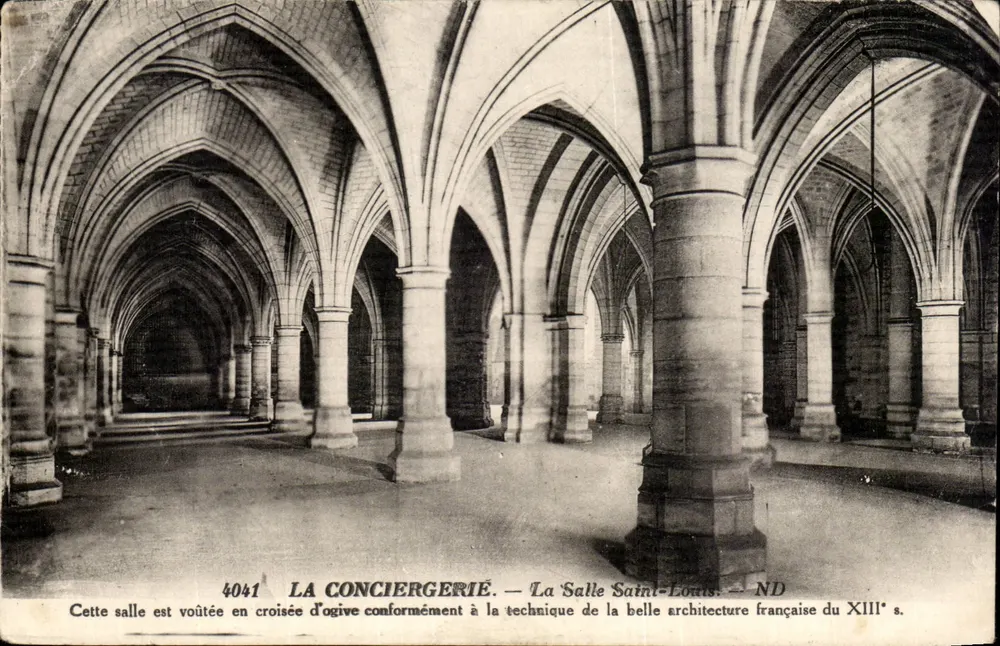 La Conciergerie — La Sala Saint-Louis — ND - Anverso