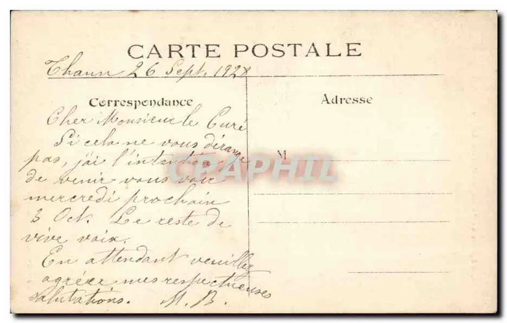 Igreja de Saint-Sulpice — Paris — L. J. & C° editor, Angoulême-Paris, n° 102 - Verso
