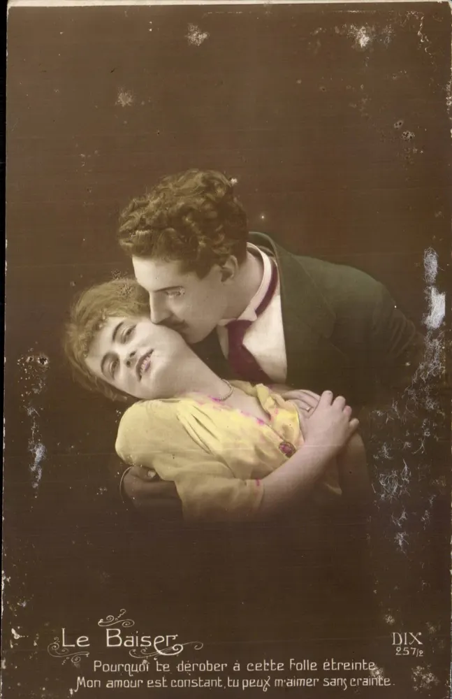 Le Baiser — scène d'amour — éditeur DIX, n° 257 - Vorderseite