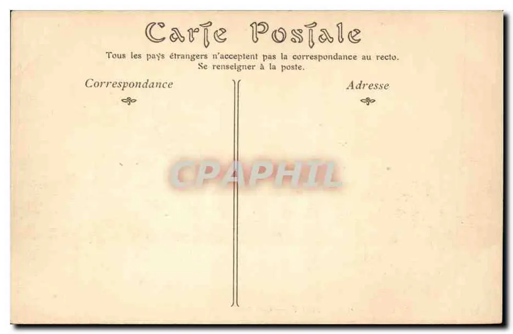 Castelo de CHANTILLY — Lado Norte — ND Fotografia - Verso