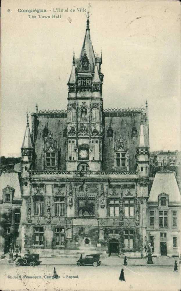 Compiègne - O Hotel de Ville — cliché J. Pennéquin, n°6 - Frente