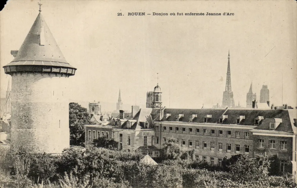 Rouen — Burg, in der Jeanne d'Arc gefangen gehalten wurde — Verlag unbekannt, Nr. 21 - Vorderseite
