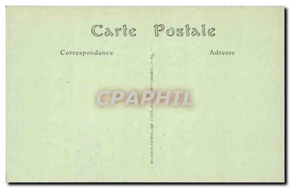 PARIS — A Santa Capela — Imp. Chét. Suc. Corbeil - Verso