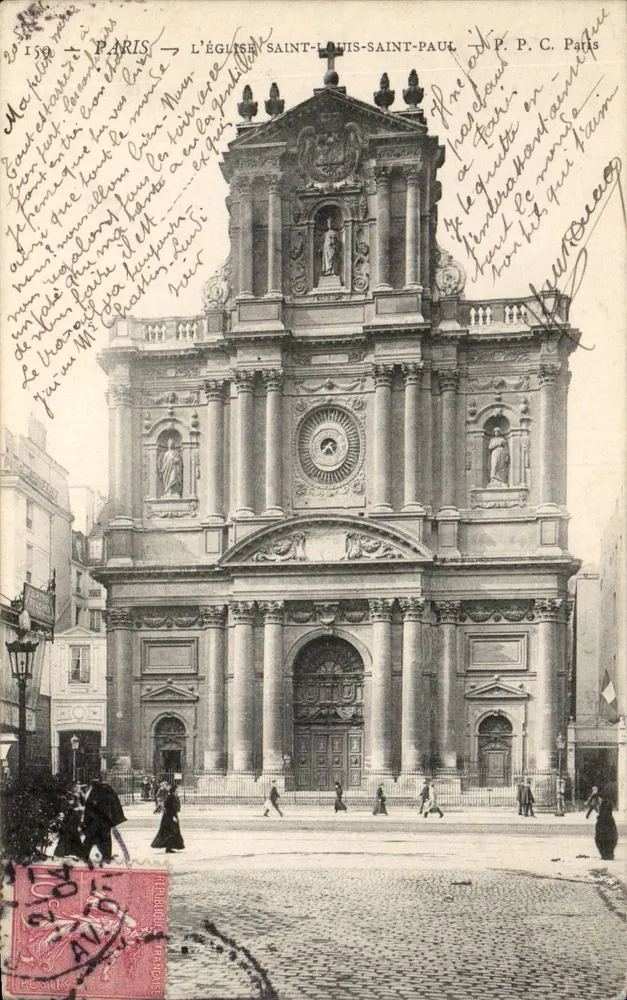 Paris — A Igreja de São Luís e São Paulo — P.P.C. Paris - Frente