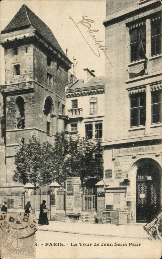 PARIS - La Torre de Jean Sans Peur — Escuela Comunal de G... — Editor no visible, n° de serie 3 - Anverso