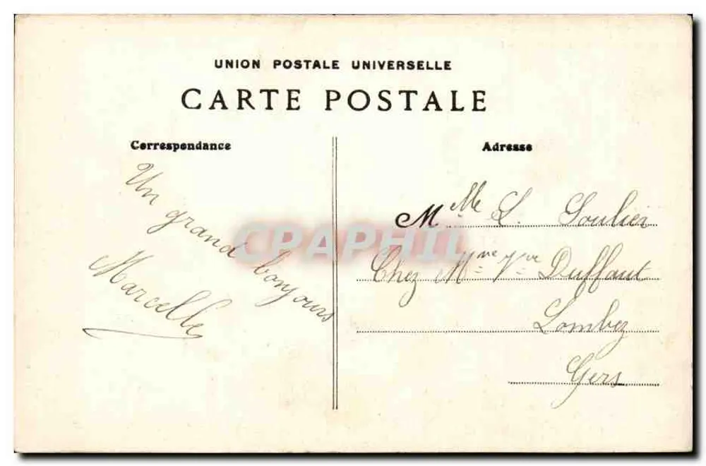 Montmartre — A Prefeitura do 18º Arrondissement — G. C. A. Paris n°570 - Verso