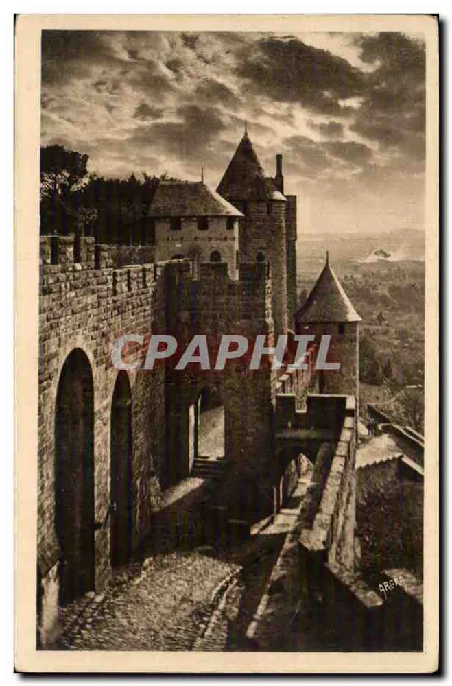 Carcassonne — A Porta do Senescal — Arts Graphiques du Lousous - Frente