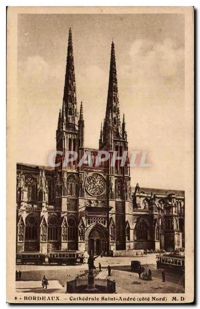 Bordeaux — Catedral de São André (lado Norte) — M. D. - Frente