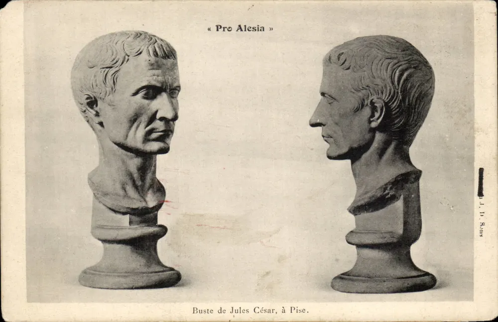 Busto van Julius Caesar in Pisa — « Pro Alesia » — J. D. Sains - Voorkant