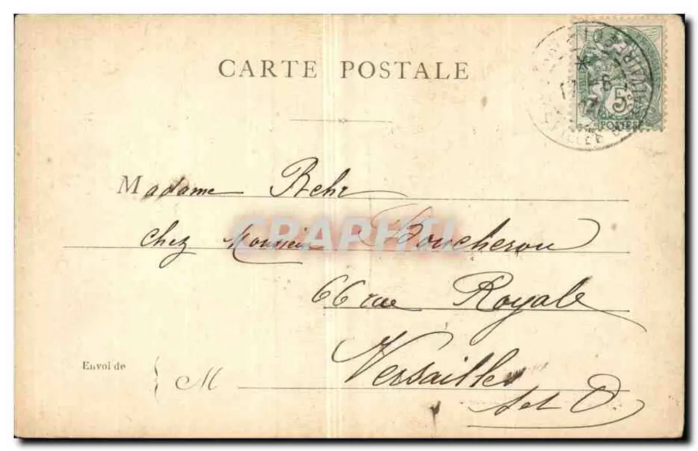 Paris — Champs-Élysées — Arco do Triunfo — editor L. M. n° 176 - Verso