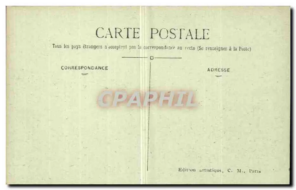 Bois de BOULOGNE — Die Rosenanlage von Bagatelle — C. M. n°875 - Rückseite