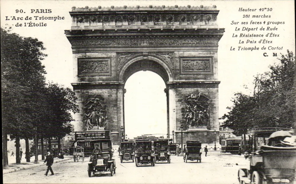 Paris — O Arco do Triunfo — C. M. - Frente