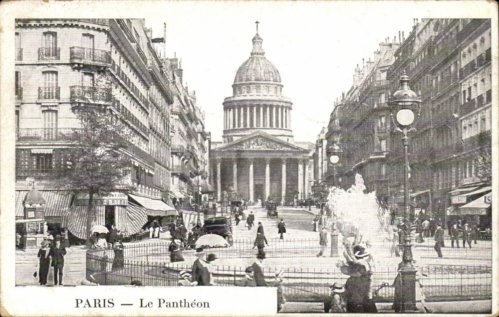 PARIS — O Panteão — Editor: C. S. R. (Série não visível) - Frente