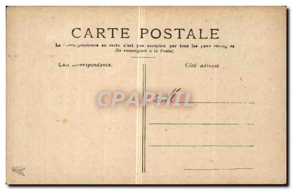 PARIS — O Panteão — Editor: C. S. R. (Série não visível) - Verso