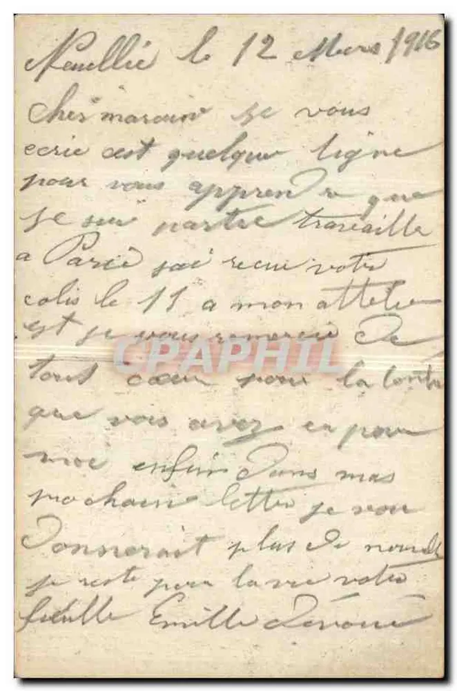 Paris — Rue de Rivoli e Torre Saint-Jacques — editor desconhecido - Verso