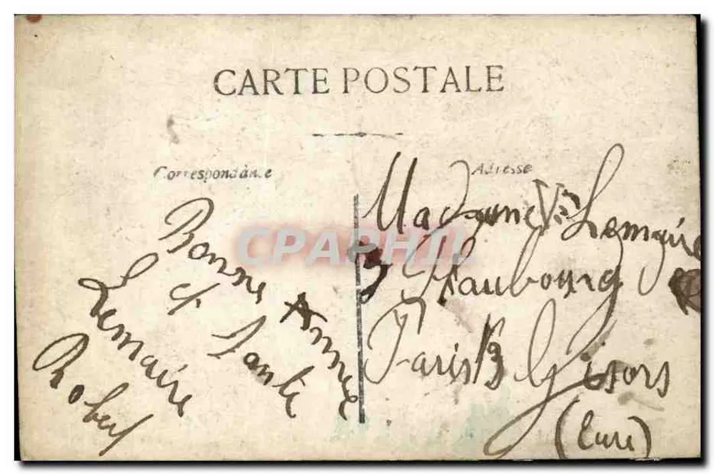 Zwei Kinder mit Blumenkörben — Studio-Szene — Verlag J.C. PARIS n° 883 - Rückseite