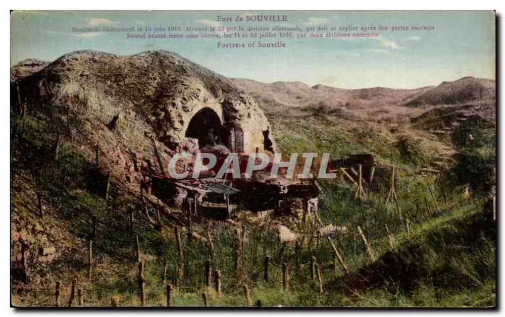 Fort de Souville — Ruínas após ataque — Edição Artística Photo-Verdun - Frente