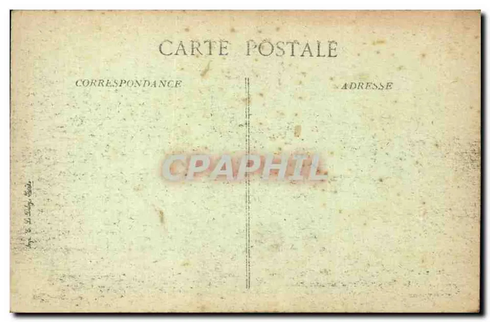 Verdun bombardiert — Rue Neuve, im Hintergrund Militärkreis — Viad, Paris N° 1436 - Rückseite