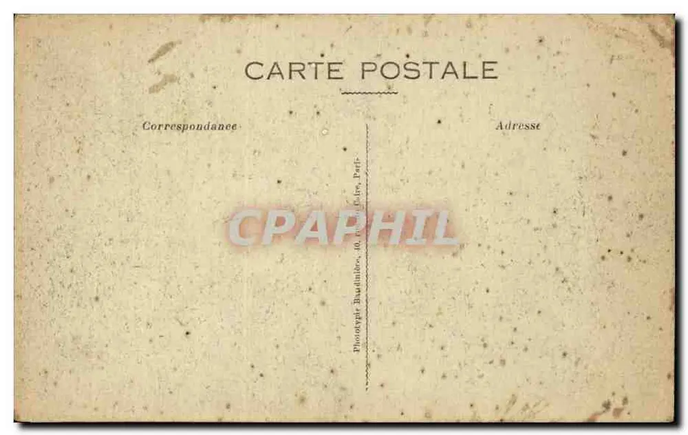 Verdun — Schäden des Ersten Weltkriegs 1914-16 — Rue Mazel — Phototypie Budinier, Paris - Rückseite