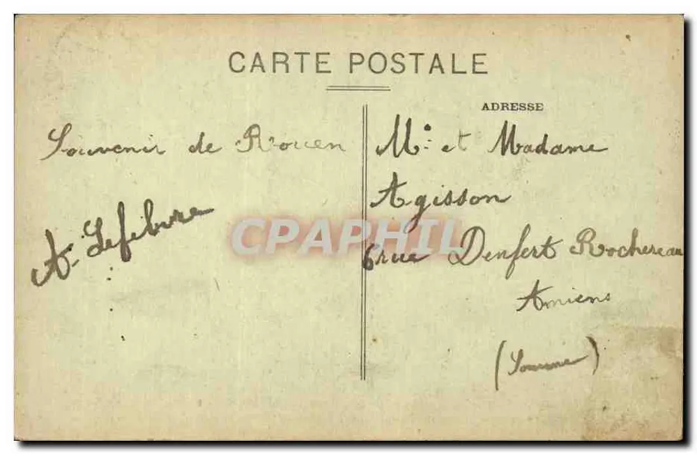 Rouen — Palast der Justiz - Saal der Assisen (Ehemalige Große Kammer des Parlaments von Normandie) — J. M. - Rückseite